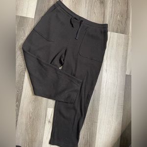Waffle knit pants